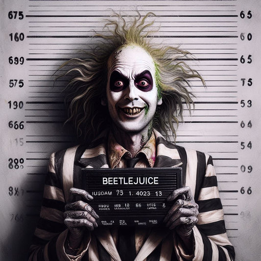 Beetlejuice Mug Shot