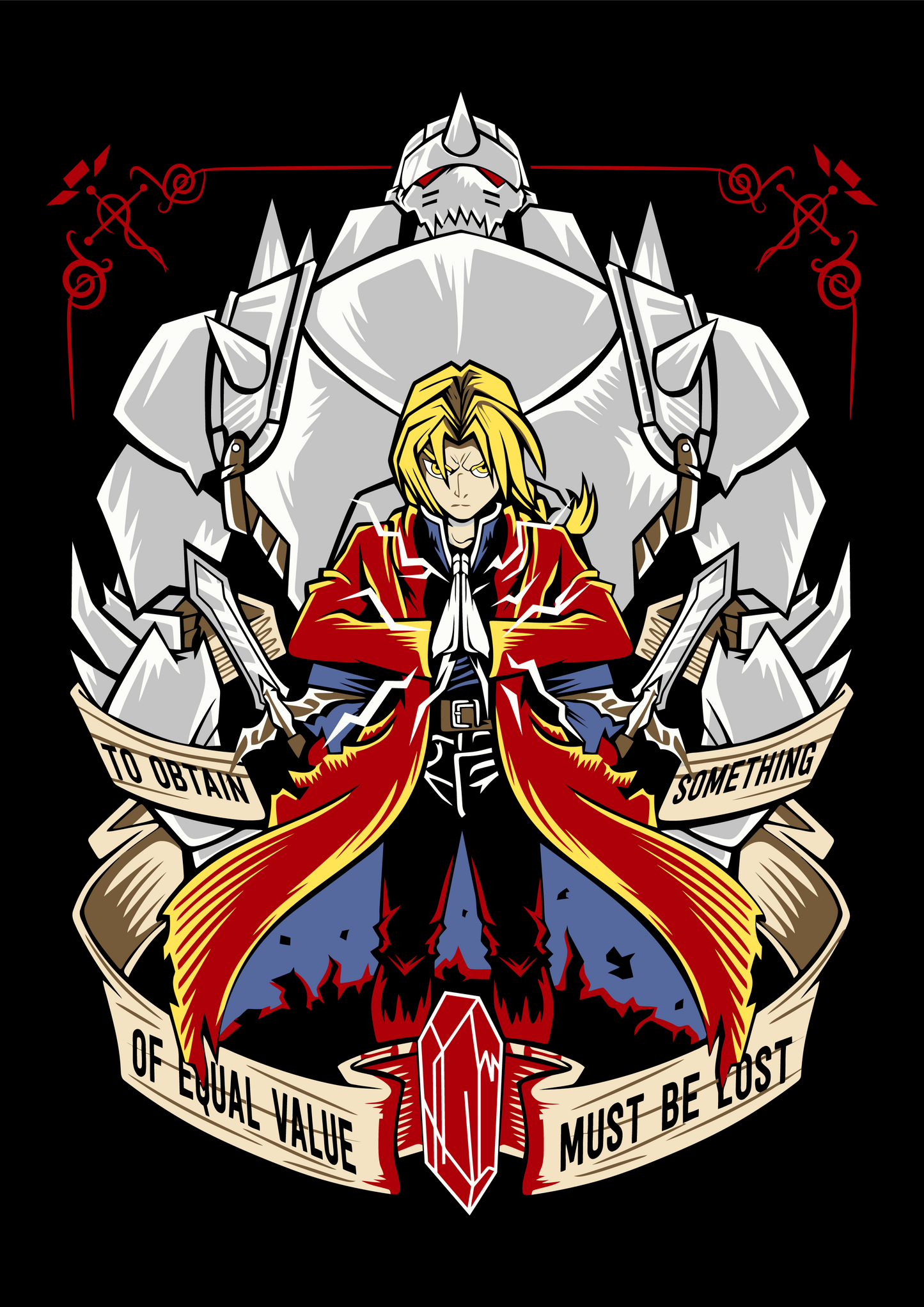 Fullmetal Alchemist: TO OBTAIN SOMETHING OF EQUAL VALUE MUST BE LOST