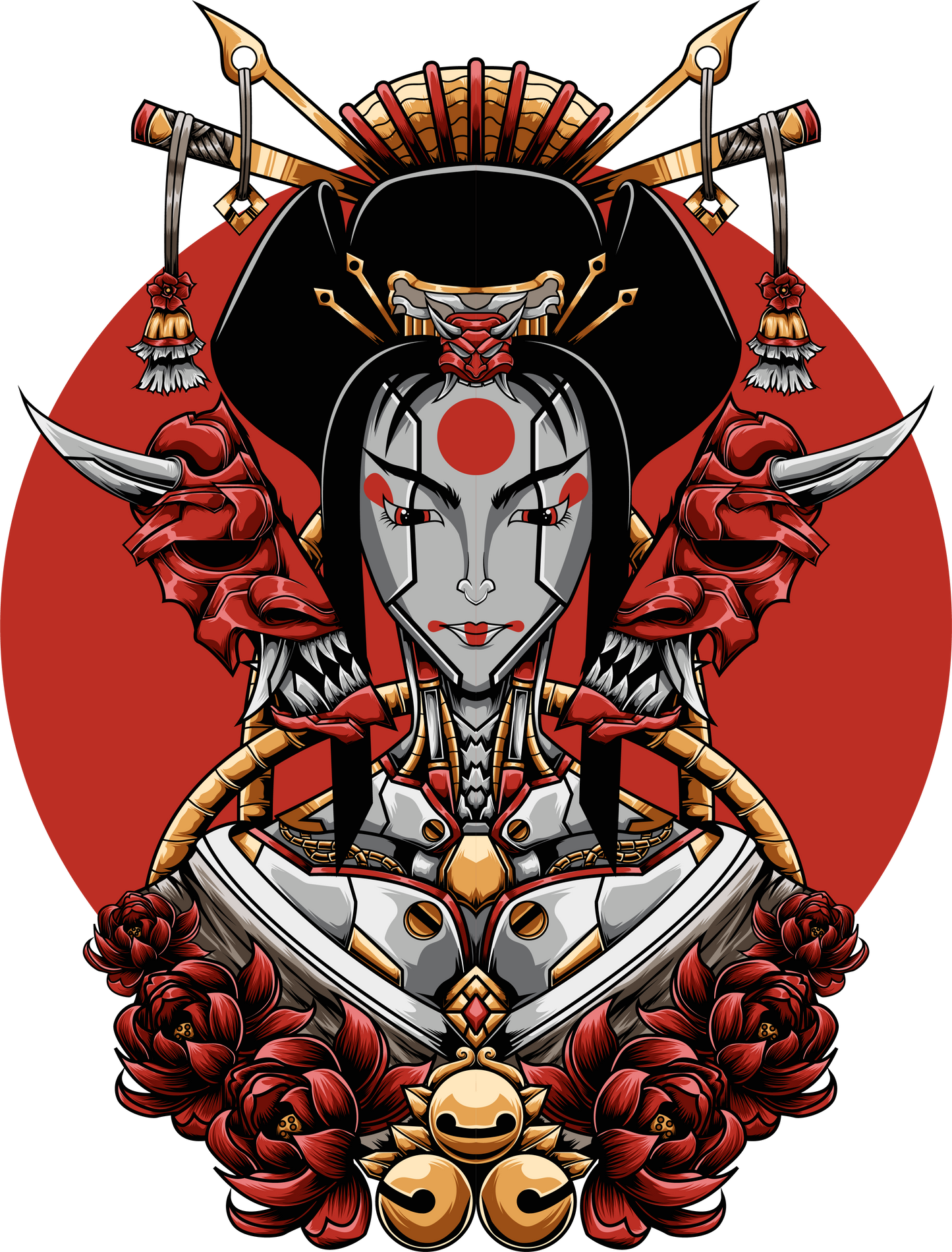 Japanese Geisha Oni