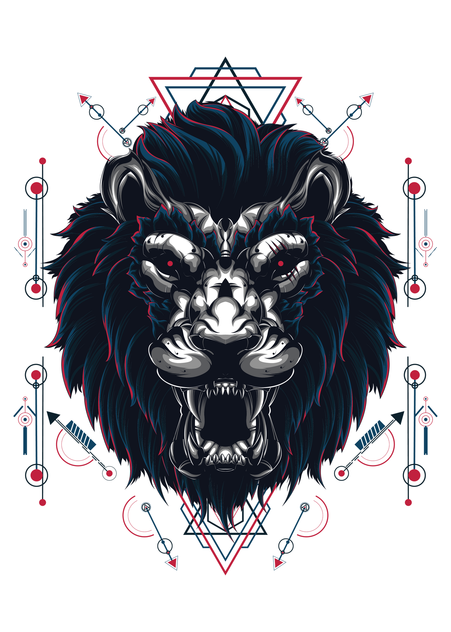 LION SACRED GEOMETRY 2