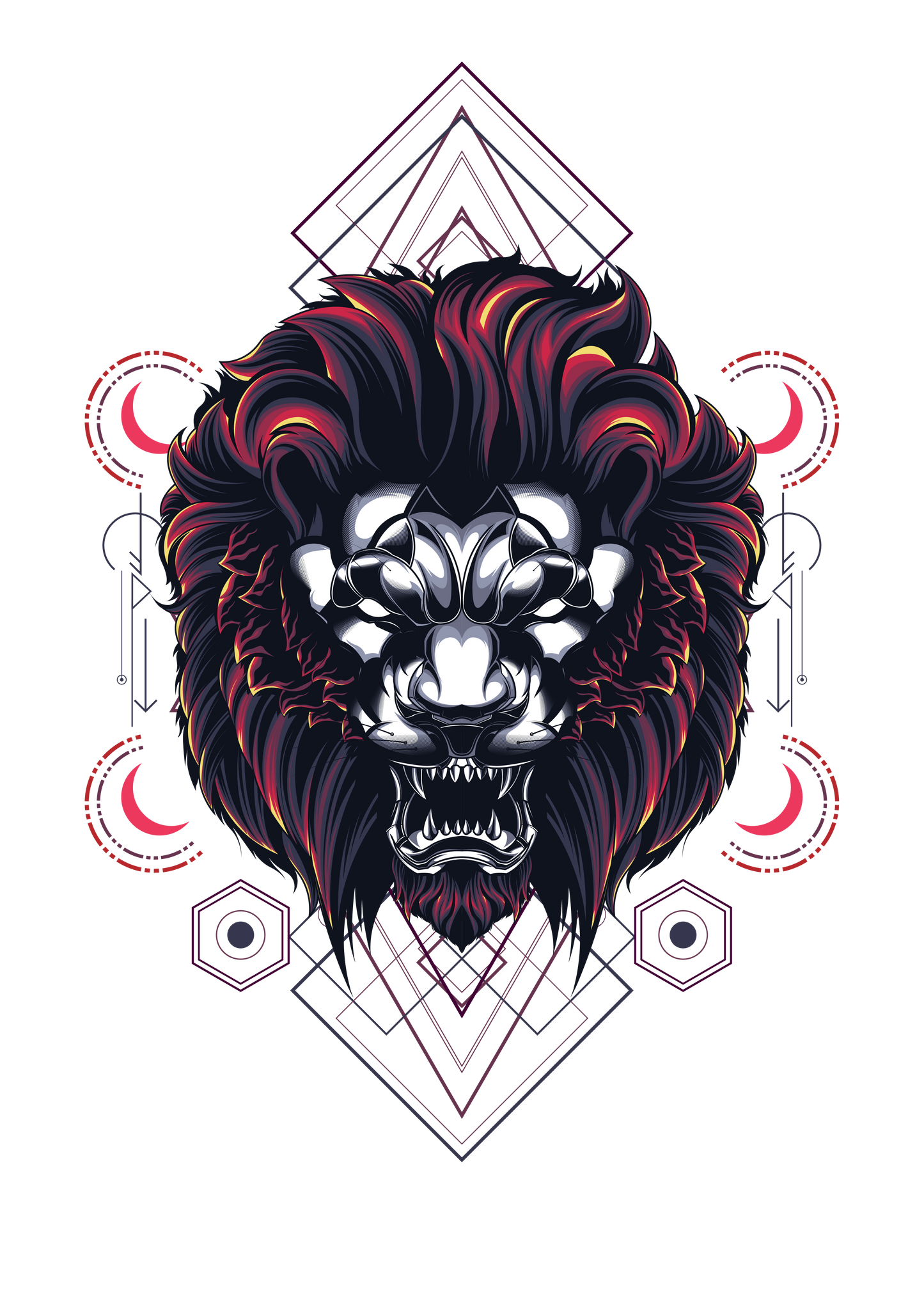 LION SACRED GEOMETRY