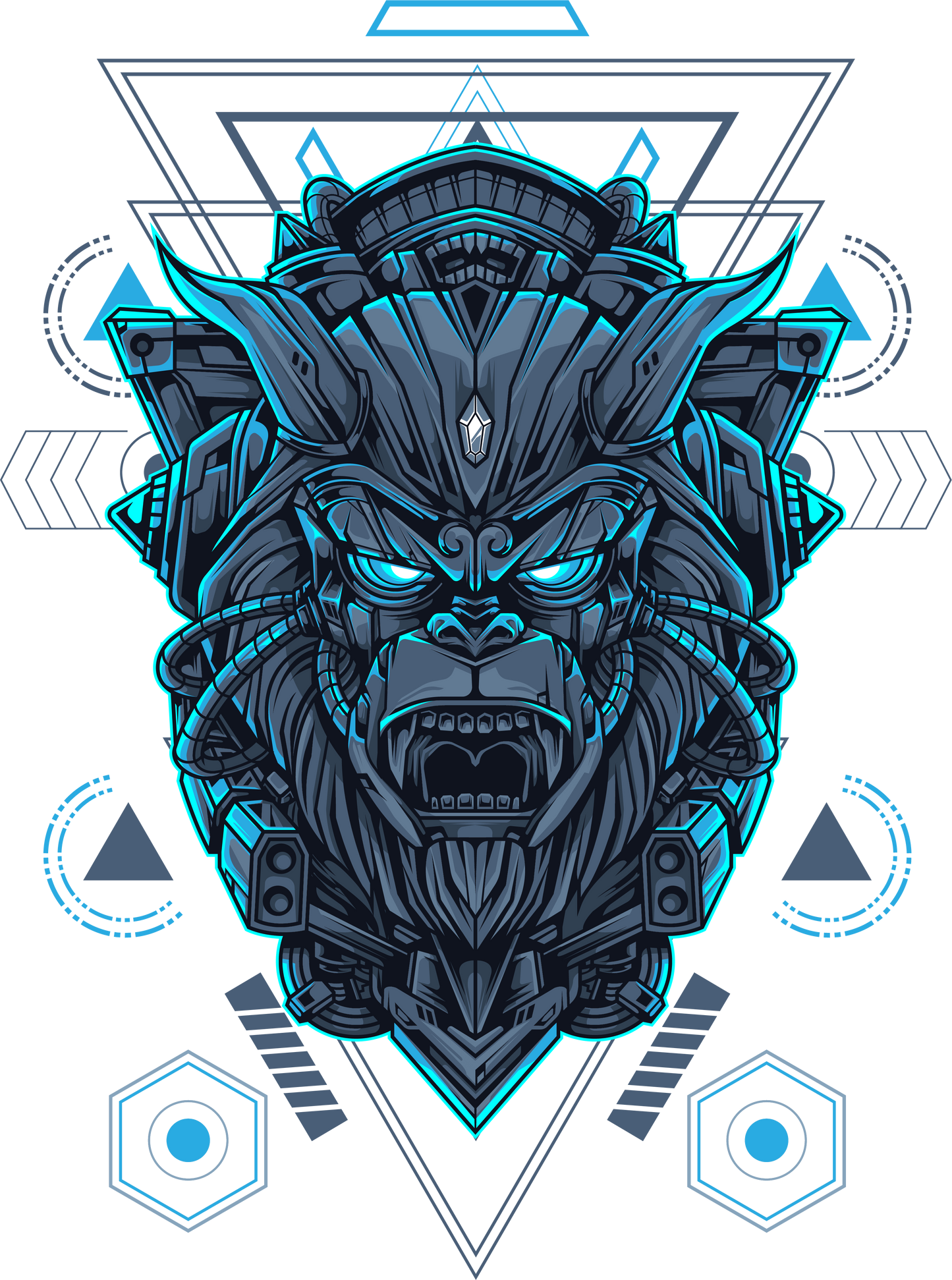 MECHA GORILLA SACRED GEOMETRY