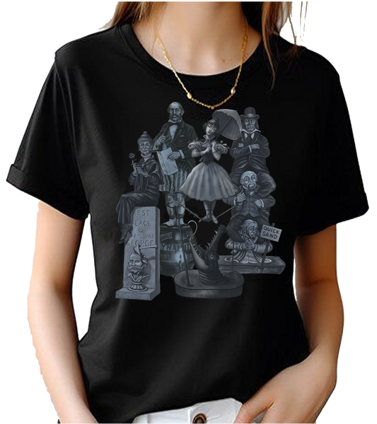 Haunted Mansion Stretch Portraits Graphic Tshirt